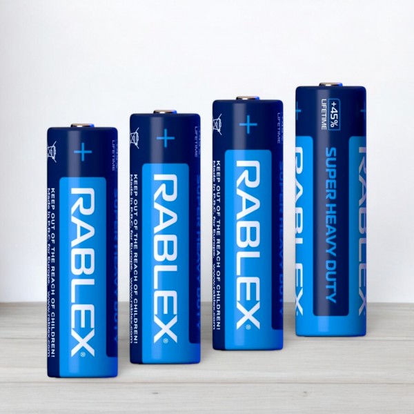 Батарейка АА, Rablex, R6, солевая, 1,5V, 4шт/уп